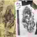 Face tattoo, 3D body and face tattoo training and services in Tehran and Karaj